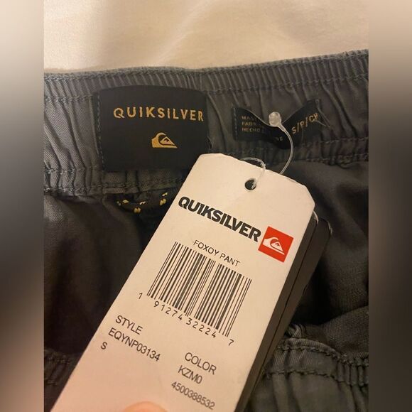 Quicksilver Foxoy Straight Tapered Pants Twill Stretch Lightweight Size Small - Picture 12 of 15